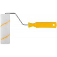 Валик полиакриловый белый с желтой полосой "миди", диам. 30/54 мм; ворс 12 мм, 150 мм