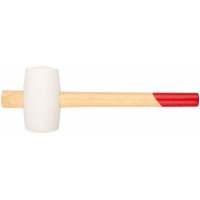 Киянка резиновая белая, деревянная ручка 70 мм ( 680 гр )