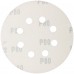 Круги абразивные шлифовальные перфорированные на ворсовой основе под "липучку" (Р80, 125 мм, 5шт.),  CUTOP Profi