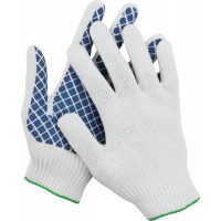 DEXX перчатки рабочие 10 пар х/б, с ПВХ покрытием (облив ладони) 114001-H10_z01