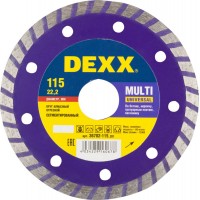 DEXX Ø 115х22.2 мм, алмазный, сегментный, круг отрезной для УШМ 36702-115_z01