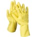 DEXX L, с х/б напылением, рифлёные, латексные хозяйственно-бытовые, перчатки 11201-L