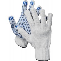 DEXX перчатки рабочие х/б, с ПВХ покрытием (точка) 11400_z02