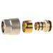 GENERAL FITTINGS 3/4", никелированная латунь, соединитель для металлопластиковых труб 51047-3/4-20