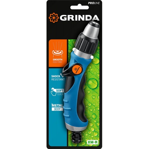 GRINDA металлический с TPR, пистолет поливочный XM-R 429151 PROLine
