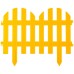GRINDA 28х300 см, желтый, забор декоративный ПАЛИСАДНИК 422205-Y
