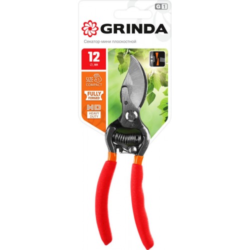 GRINDA 150 мм, мини цельнокованый, плоскостной секатор 423101