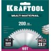 KRAFTOOL Multi Material, 200 х 30 мм, 60Т, пильный диск по алюминию (36953-200-30)