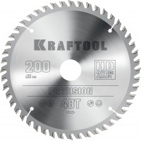 KRAFTOOL Precision, 200 х 30 мм, 48Т, пильный диск по дереву (36952-200-30)