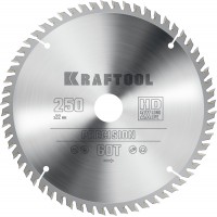 KRAFTOOL Precision, 250 х 32 мм, 60Т, пильный диск по дереву (36952-250-32)