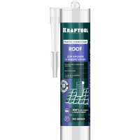 KRAFTOOL ROOF, 300 мл, черный, кровельный силиконовый герметик (41258-4)