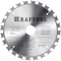 KRAFTOOL Fast, 190 х 30 мм, 24Т, пильный диск по дереву (36950-190-30)