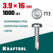 KRAFTOOL 16 х 3.9 мм, 1000 шт., нержавеющие саморезы НС-ПК с полукруглой головкой 300931-39-016