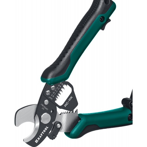 KRAFTOOL 168 мм, до 11 мм, кабелерез многофункциональный RC-11K 22696-3