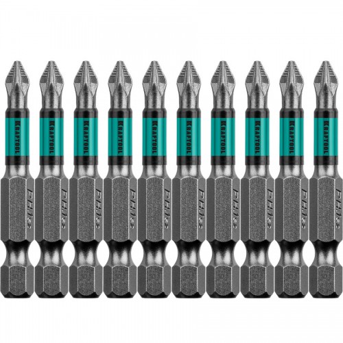 KRAFTOOL PZ1, 50 мм, 10 шт., Cr-Mo сталь, набор бит Optimum Line 26124-1-50-10
