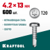 KRAFTOOL 13 х 4.2 мм, 600 шт., нержавеющие саморезы DS-P с полукруглой головкой 300931-42-013