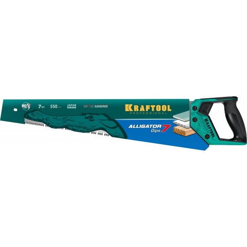 KRAFTOOL 7 TPI, 550 мм, ножовка для гипса Alligator Gips 7 15210