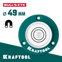 KRAFTOOL Ø 49 мм, чувствительность 0.5°, поверхностный уровень BULL'S EYE 34789
