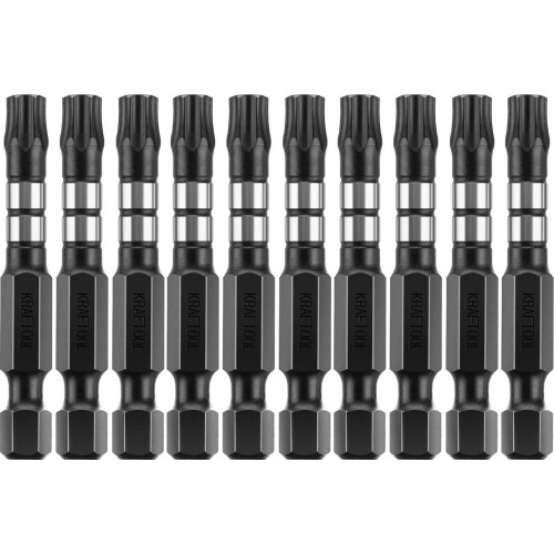 KRAFTOOL TX30, 50 мм, 10 шт., биты TORX Impact Pro 26195-30-50-S10