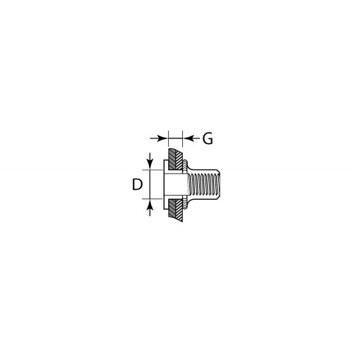 KRAFTOOL М10, 150 шт., стальные с насечками, резьбовые заклепки Nut-S 311707-10
