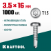 KRAFTOOL 16 х 3.5 мм, 1000 шт., нержавеющие саморезы DS-P с полукруглой головкой 300931-35-016