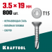 KRAFTOOL 19 х 3.5 мм, 800 шт., нержавеющие саморезы DS-C с потайной головкой 300932-35-019
