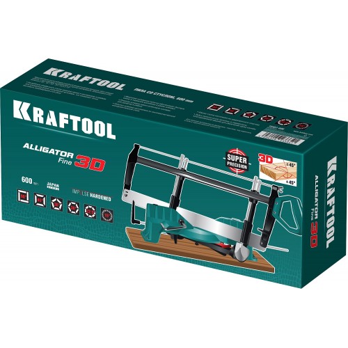KRAFTOOL 600 мм, стусло прецизионное поворотно-наклонное Alligator Fine 3D 15451-600