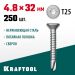 KRAFTOOL 32 х 4.8 мм, 250 шт., нержавеющие саморезы НС-П с потайной головкой 300932-48-032