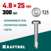 KRAFTOOL 25 х 4.8 мм, 300 шт., нержавеющие саморезы НС-ПК с полукруглой головкой 300931-48-025
