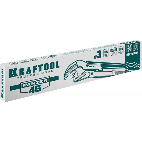KRAFTOOL №3, изогнутые губки, ключ трубный PANZER-45 2735-20_z02