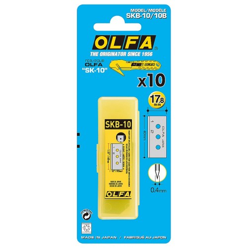 OLFA 10 шт., 17.8 мм, лезвие специальное для ножа OL-SKB-10/10B