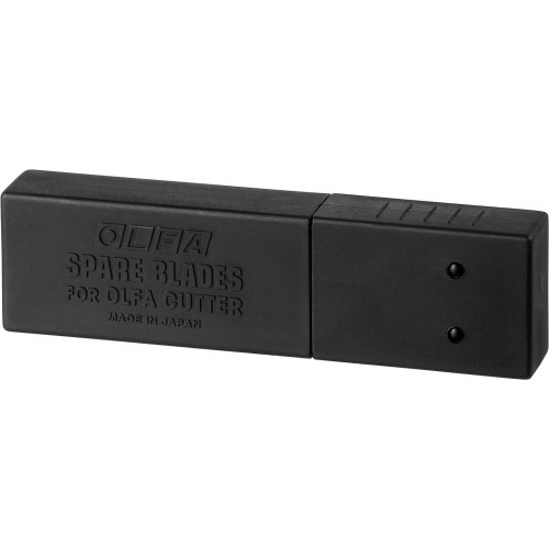 OLFA 50 шт., 9х80х0.38 мм, лезвия сегментированные EXCEL BLACK OL-ABB-50B