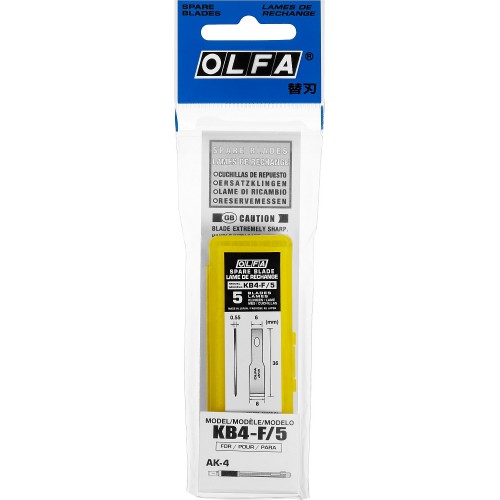 OLFA 5 шт., 6 мм, лезвия лопаточные для ножа AK-4 OL-KB4-F/5