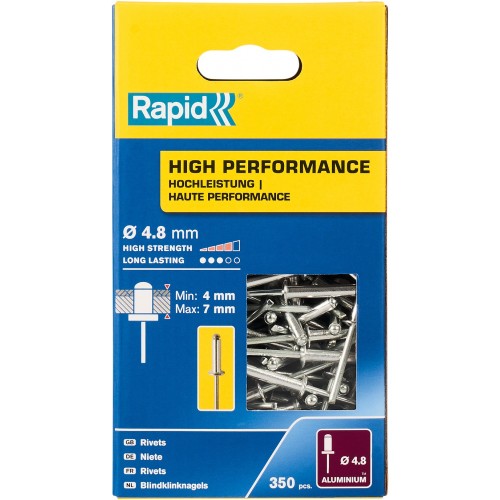 RAPID 4.8 x 10 мм, 350 шт, заклепка из алюминия 5001435