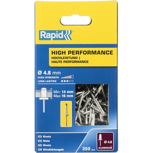 RAPID 4.8 x 20 мм, 250 шт, заклепка из алюминия 5001439