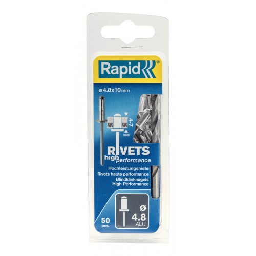 RAPID 4.8 x 10 мм, 50 шт., заклепки из алюминия 5000387