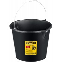 STAYER STRONG 12 л, Строительное пластиковое ведро, MASTER (06083-12)