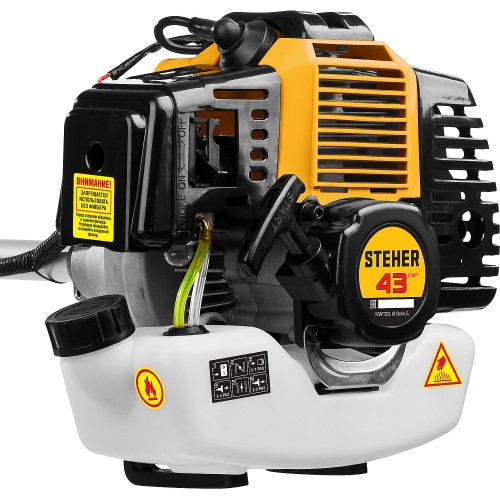 STEHER 1.3 кВт / 1.7 л.с., 43 см3, триммер бензиновый (бензокоса) BT-1300