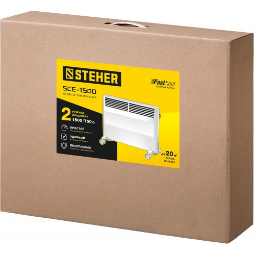 STEHER 1.5 кВт, электрический конвектор SCE-1500