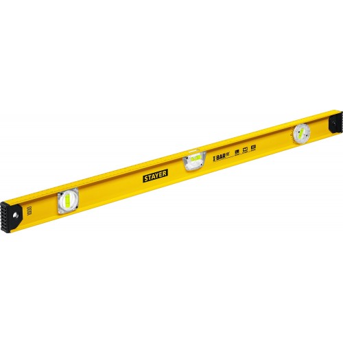 STAYER 1000 мм, 3 глазка, поворотный глазок, двутавровый уровень I-Bar180 3470-100_z02