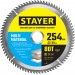 STAYER 254 x 32/30 мм, 80Т, диск пильный по алюминию Multi Material 3685-254-32-80 Master