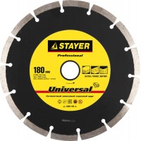 STAYER Ø 180х22.2 мм, алмазный, сегментный, круг отрезной для УШМ UNIVERSAL 3660-180_z01 Professional