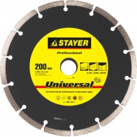 STAYER Ø 200х22.2 мм, алмазный, сегментный, круг отрезной для УШМ UNIVERSAL 3660-200_z01 Professional