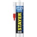 STAYER 260 мл, санитарный, белый, силиконовый герметик 41215-0_z01