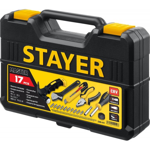 STAYER 17 шт, универсальный набор инструмента для дома Master-17 2205-H17