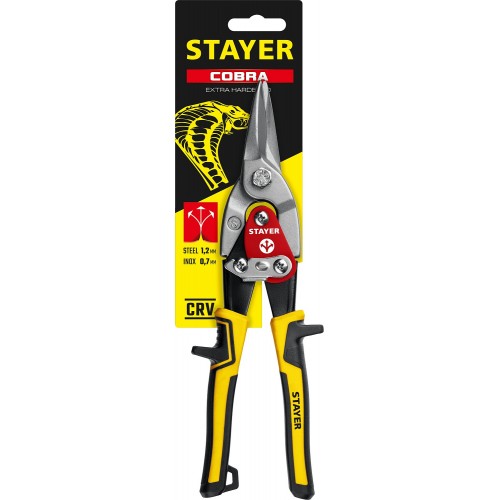 STAYER 260 мм, прямые ножницы по металлу Cobra 23055-S_z01 Master