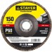 STAYER P60, 150х22.2 мм, круг лепестковый торцевой шлифовальный для УШМ 36581-150-060 Professional