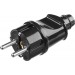 STAYER 16А/220 В, 3500 Вт, черная, вилка прямая MAXElectro 55160-B