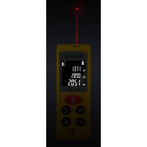 STAYER дальность 40 м, 5 функций , лазерный дальномер 34956 Professional