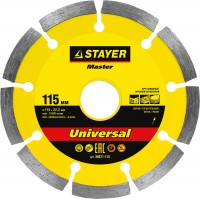 STAYER Ø 115Х22.2 мм, алмазный, сегментный, диск отрезной UNIVERSAL 36671-115_z01 Master